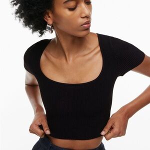 Aritiza Sculpt Knit Squareneck Top